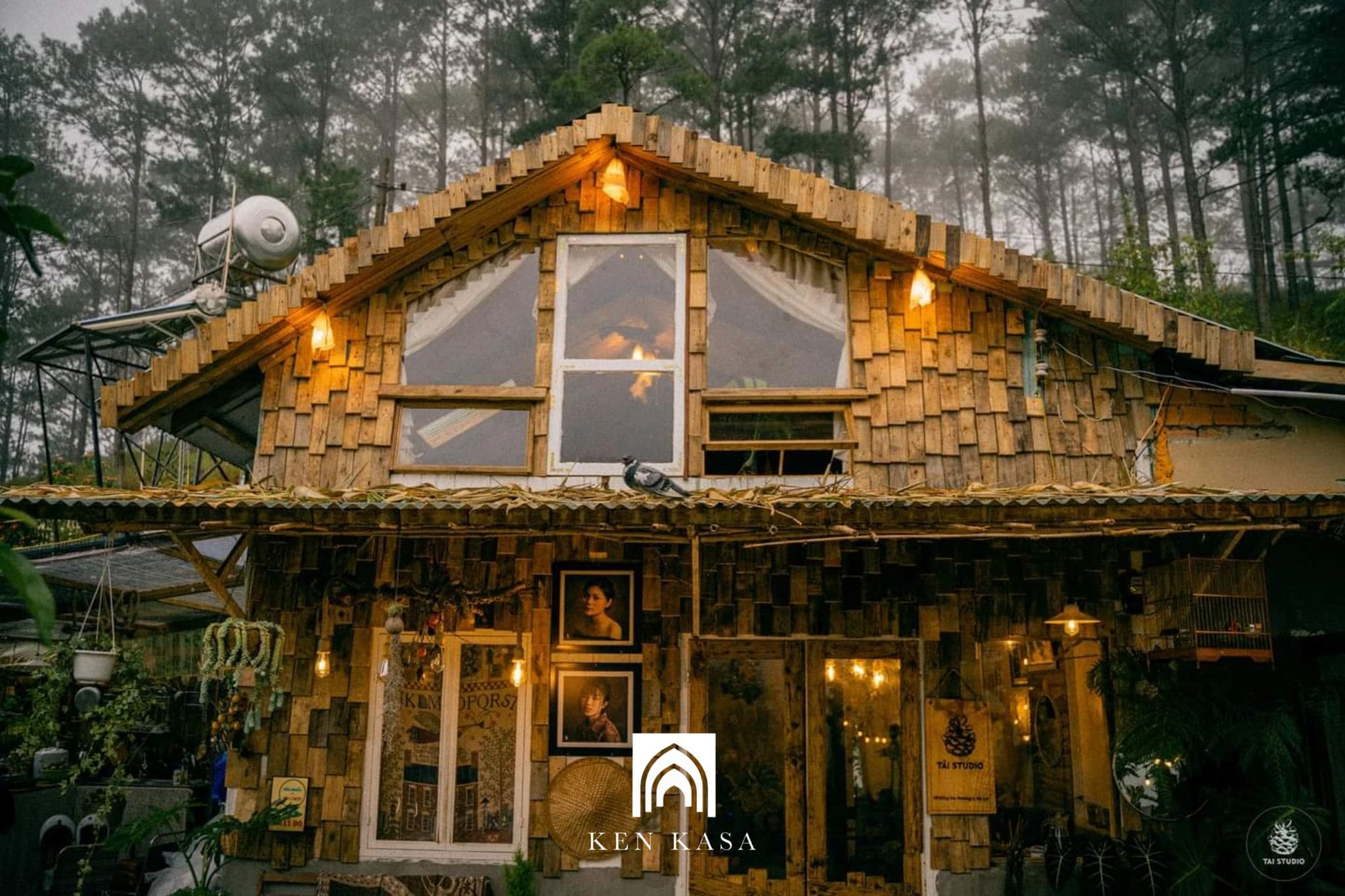 Thiết kế homestay nh&agrave; ống phong c&aacute;ch Đ&agrave; Lạt